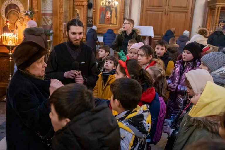 Экскурсия для школьников по Преображенскому собору г. Люберцы