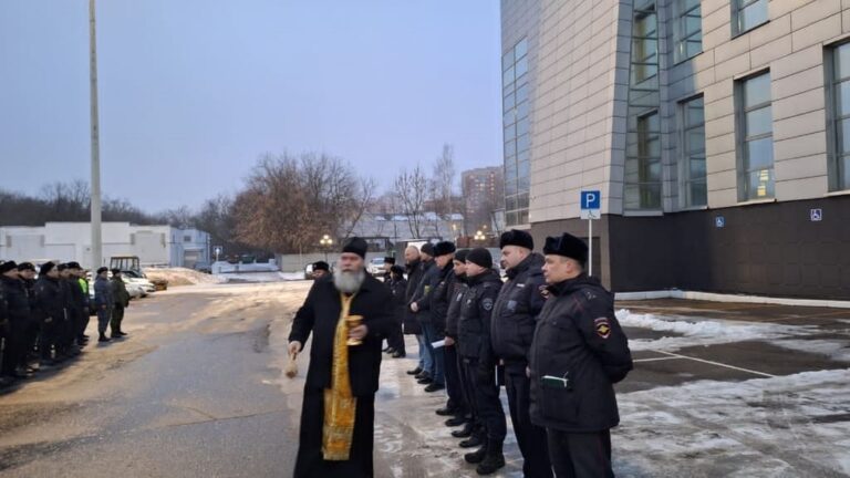 Молебен для сотрудников полиции